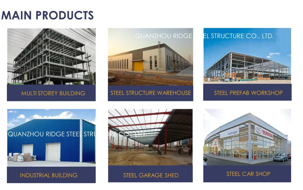 Factory Price High Rise Prefabricated Steel Structure Construction for Peb Metallic Warehouse Workshop Hangar Shed Building Fabrication