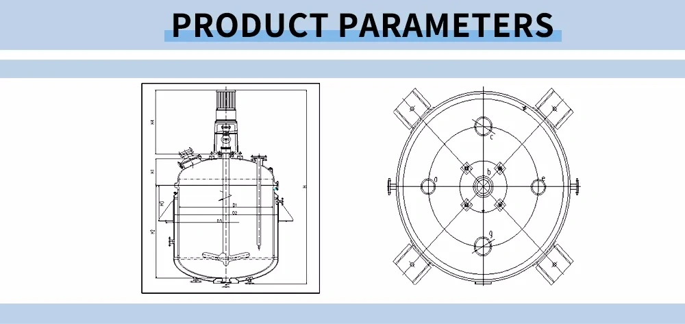 Glass Lined Reactor/Chemistry Pressure Reactor/Sulfuric Acid Reactor Mixing Tank