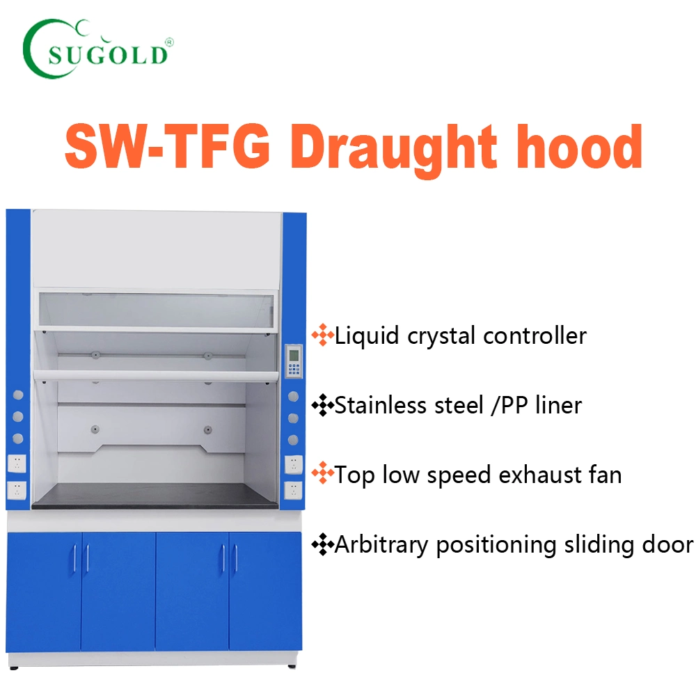 PP Corrosion Resistant Work Top Fume Hood with Gas Value