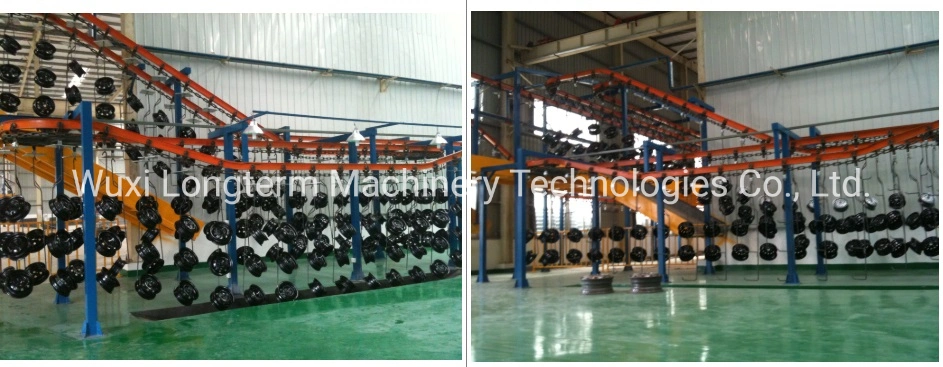 High Performance Painting Booth for Car Wheel Hub, Professional Powder Coating Line for Wheel Hub%