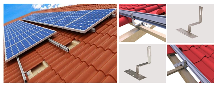 Aluminium Solar Hook Solar Mounting Solar Tile Roof Hook