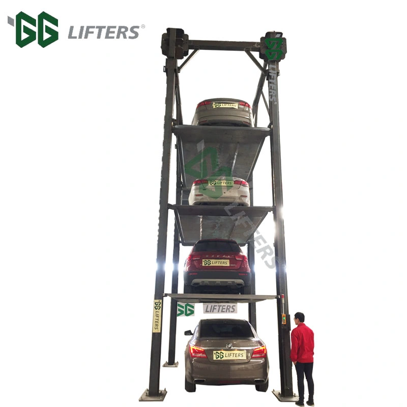 hydraulic 3 levels lift platform for car