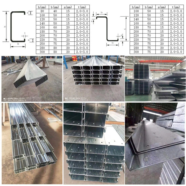 Galvanized/Painted Hangar/Garage/Storage/Shed Metal Construction Prefab/Prefabricated Design Frame Workshop/Warehouse Steel Structure for Industrial Building