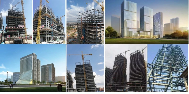 High Quality High Rise Plant Building Office and Hotel Steel Structure
