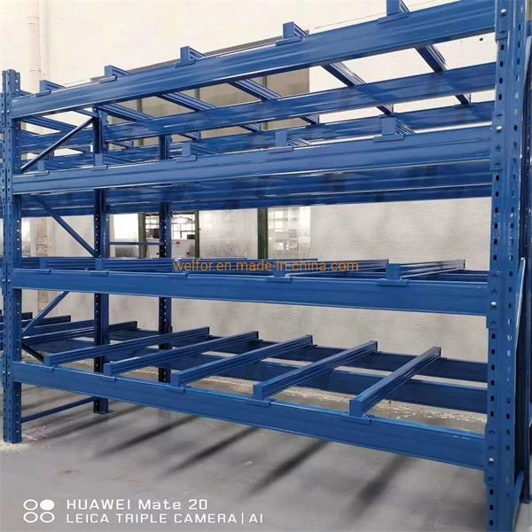 Semi-Open Warehouse Heavy Duty Drawer Type Mold Rack with Crane