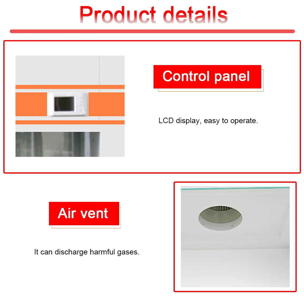 All Steel Gas Extractor Fume Hood with Cupboard for Chemistry