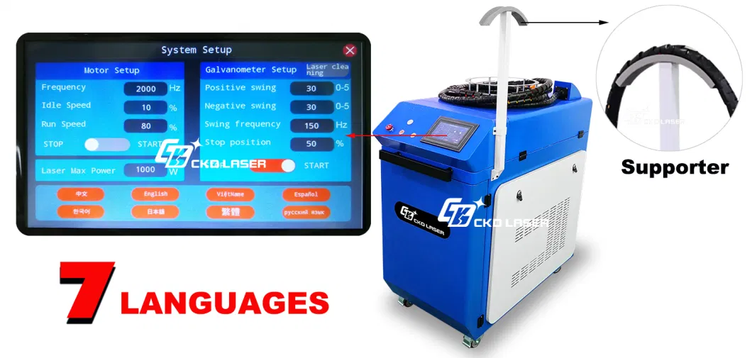 1000W 1500W 2000wfor Car Mold Welding Trace Clean Remove