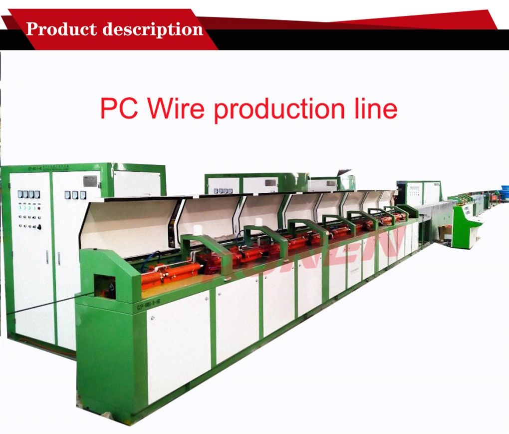 Energy Saving 82b Spiral Ribs PC Wire Heat Treatment Line