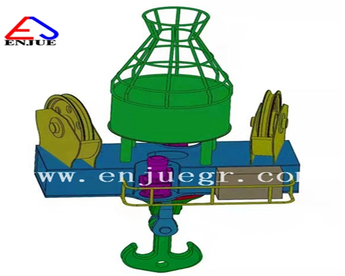 C Hook Smag 63t Marine Port Use Hydraulic Swiveling Hook Hanger Swivel Lifting Frame for Crane