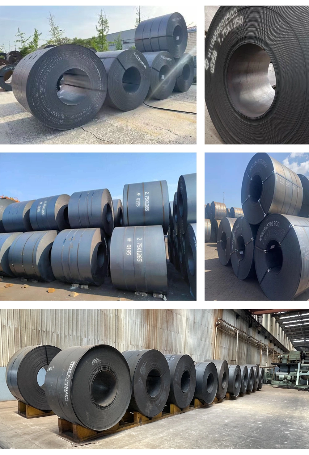 1.5~25.4mm*940*2000mm Hot-Rolled Steel Coil Surface Pickling and Oiling