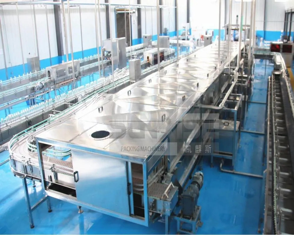 Spray Sterilizer Cooling and Warming Machine Bottled Juice Production Line