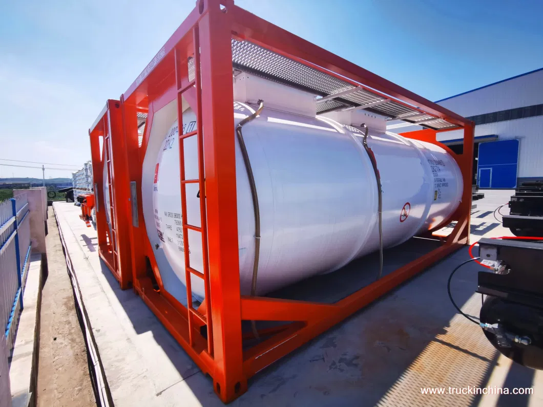 T14 Un Portable Tanks for Offshore Ship Transport 55% Hydrofluoric Acid Un1790, 38% Hydrochloric Acid Un1789 (21KL 20FT 22K2 ISO TANK CONTAINER)