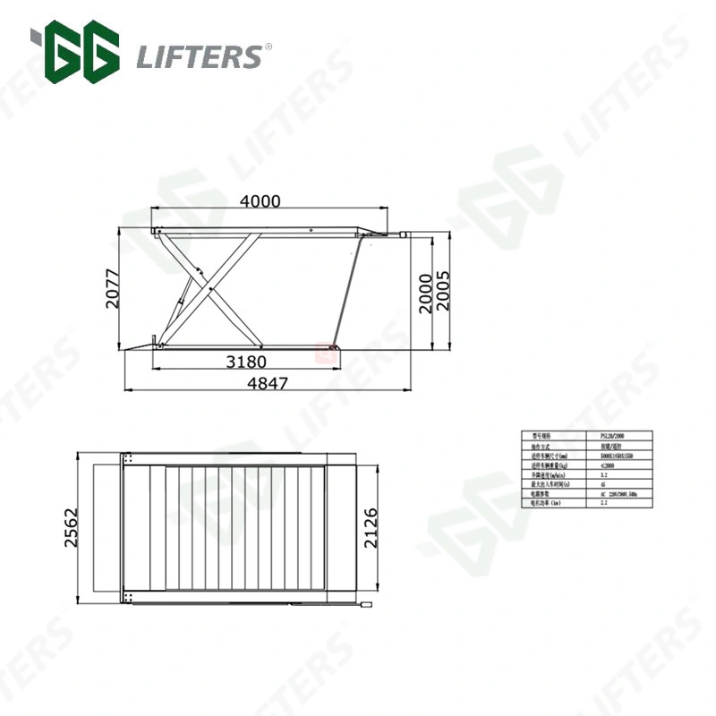 residential car parking platform lift