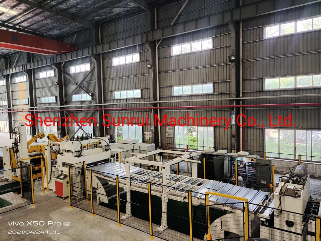 Good-Quality Automatic Steel Coil Blanking Line with Stamping Presses for Automoble Parts