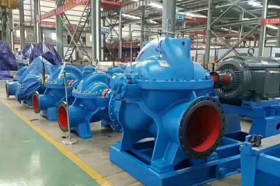 China Factory Good Quality Horizontal/Vertical Double-Suction Split-Casing Volute High Pressure Centrifugal Water Pump for Irrigation/Fire Fighting/Dam