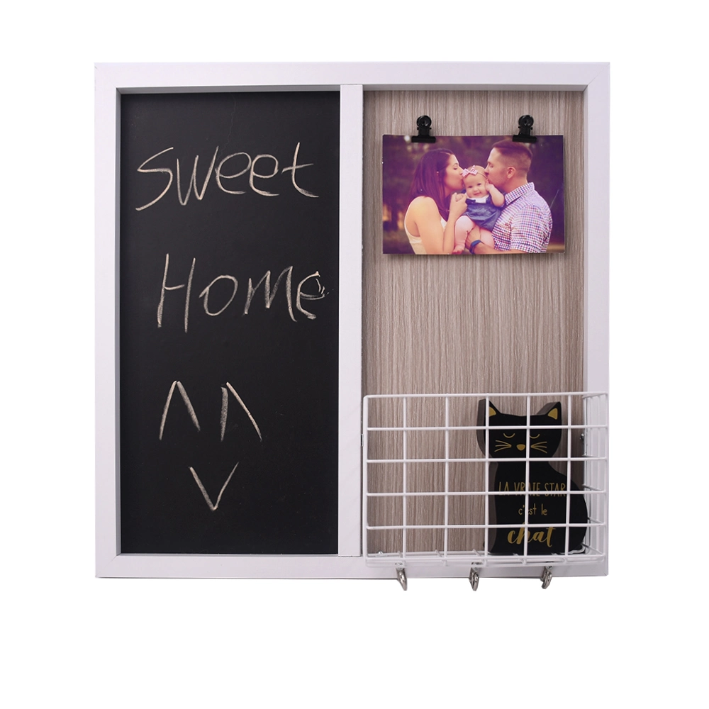 Multifunctional Clip Frame with Blackboard and Hook for Home Decoration