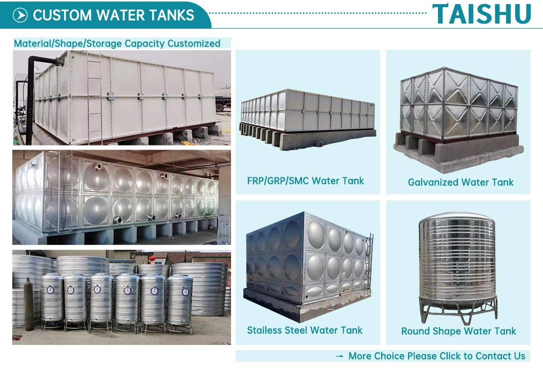 Anti-Rust SS304 Insulated Water Storage Tanks for Food Plant/Bathing Center/School/Hotel