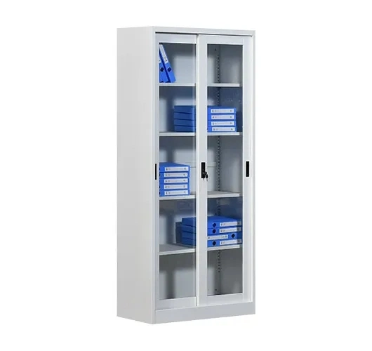 China Top Sale Sliding Glass Door Cupboard File Cabinet for Office