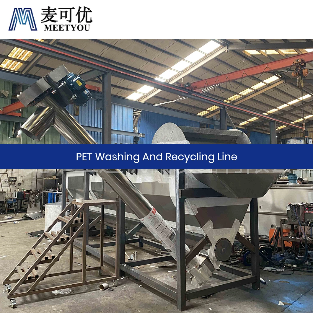 Meetyou Machinery Pet Flakes Hot Washing Machine OEM Custom China Pet Multi-Screw Bottle Recycling Bottle Washing Machine Factory Configure Rinse Tank Two