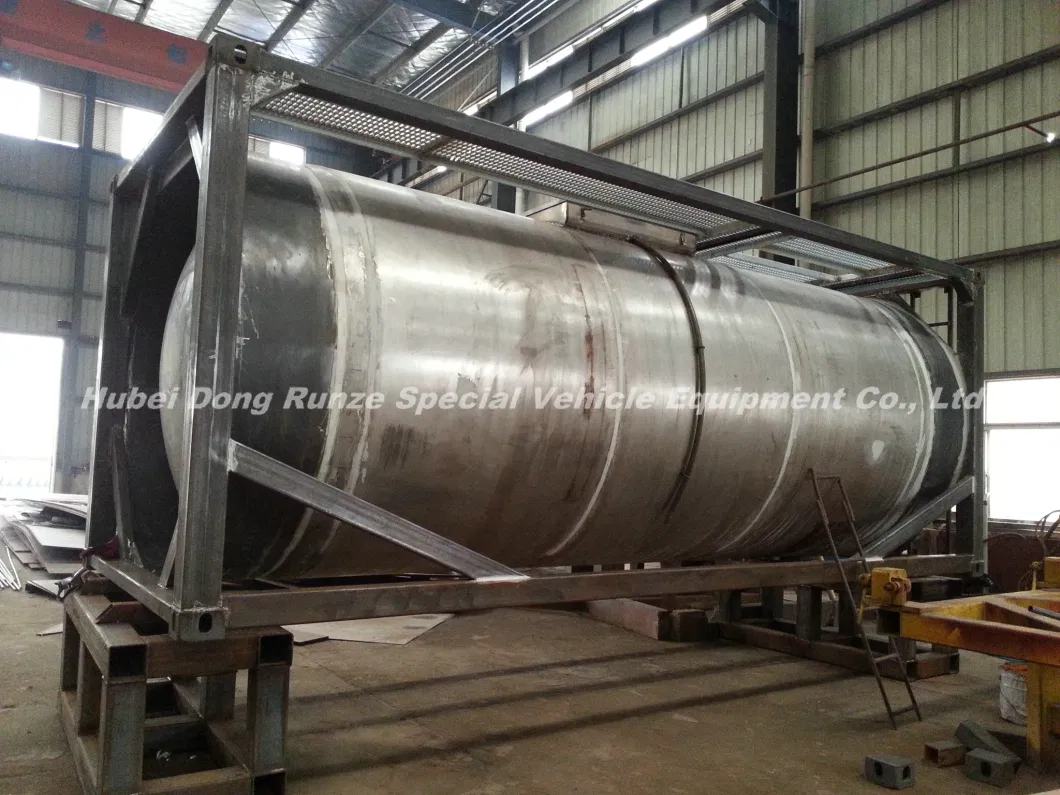 Trichlorosilane (SiHCl3) Isotank 20FT Tank Container Frame Trichlorosilane, Silicochloroform (Chemical Storage or Road Transport Tank)