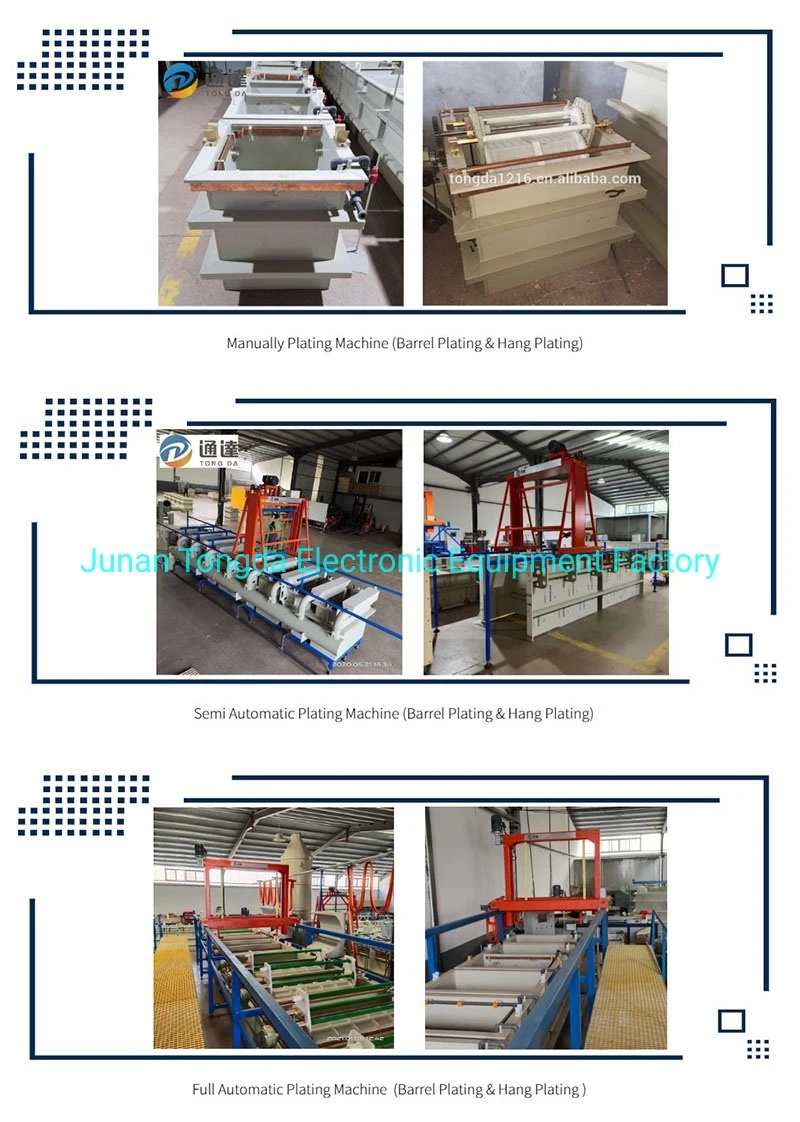 Tongda11 Zinc Plating Tank for Electroplating Equipment Barrel / Hang Electroplating Machine