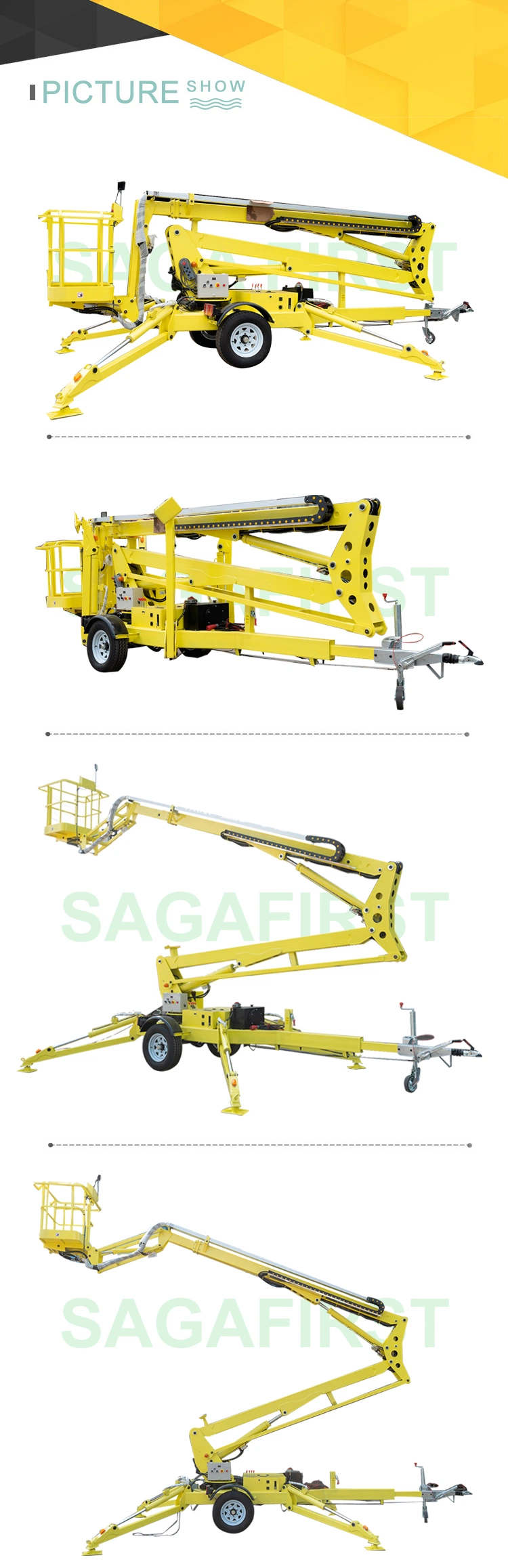 Construction Site Tower Lift High Place Maintenance Electric Lift Platform up to 22m