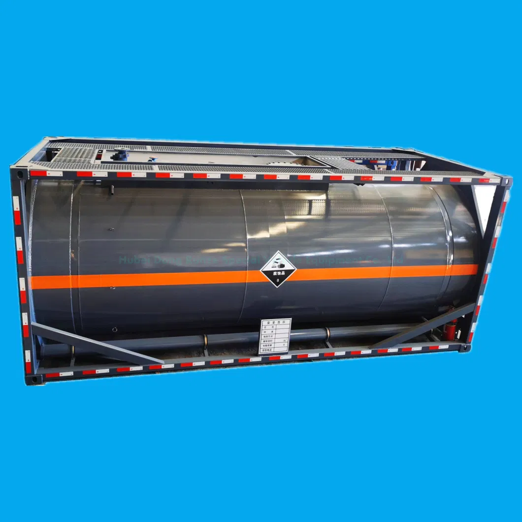 Customizing Acid Tanker Body Part for Trailer Transport (Steel Lined Plastic LLDPE 16mm Tank Capacity 22-36M3 Hydrochloric Acid Dilute Sulphuric Acid chemical)