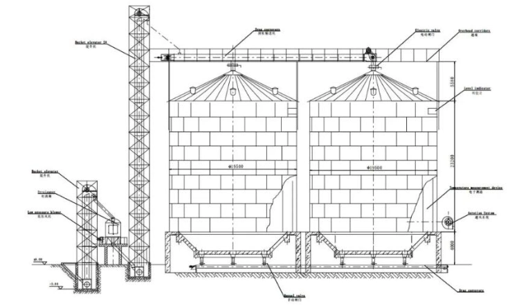 Maize Soya Storage Silos Steel Storage Tanks for Sale