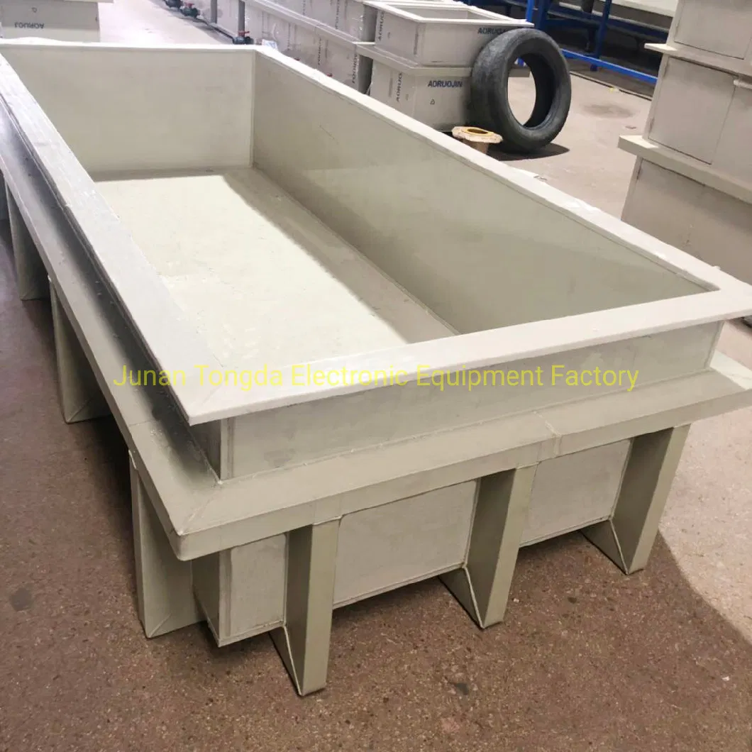 Nickel Chrome Plating Tank Electroplating Machine Copper Plating Acid and Alkaline Resistant Electroplating Bath Plastic PP Plating Tank Electroplating Tanks