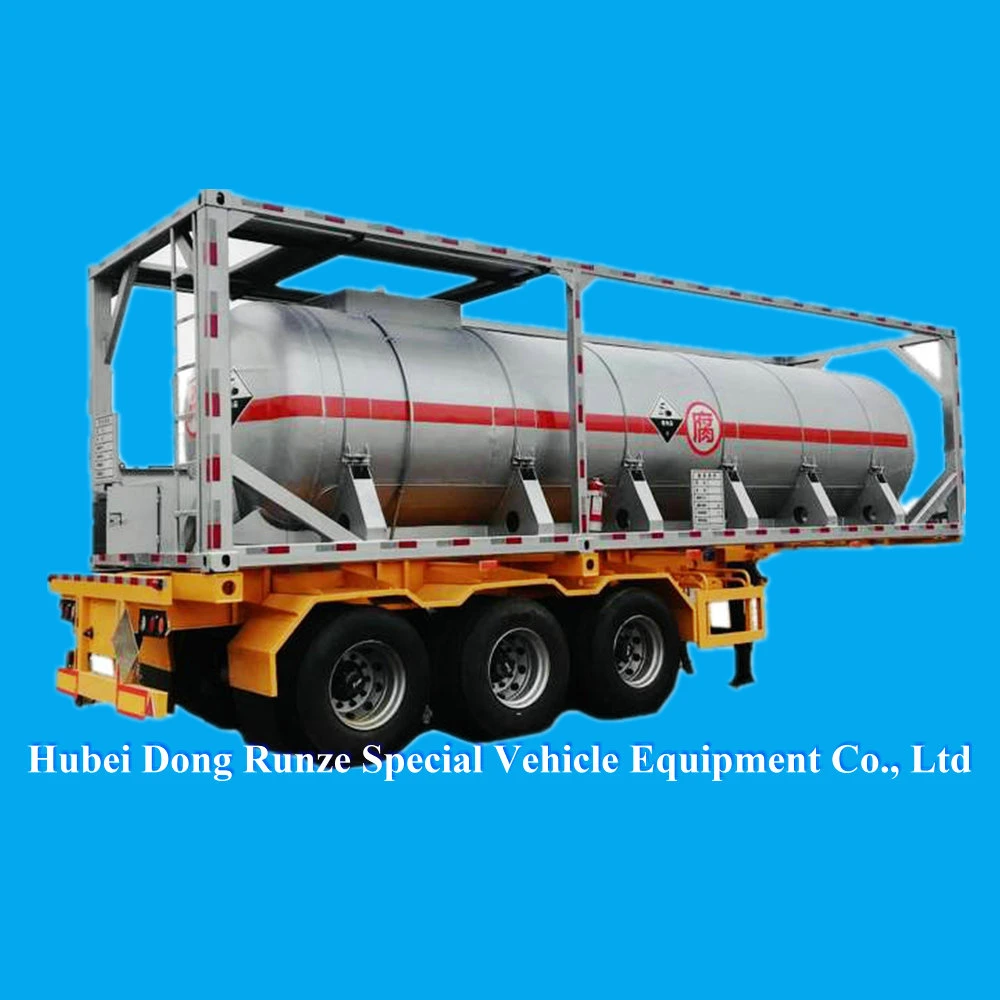 30FT Hno3 Container Tanks for Transport Nitric Acid 98% Concentration (Purity Aluminum 12mm Tank UN 2031)