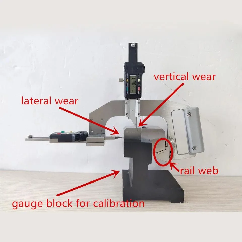 Rail Wear Gauge Railway Engineering Track Tools Inspection of Rail Wear Railway Maintenance Tools