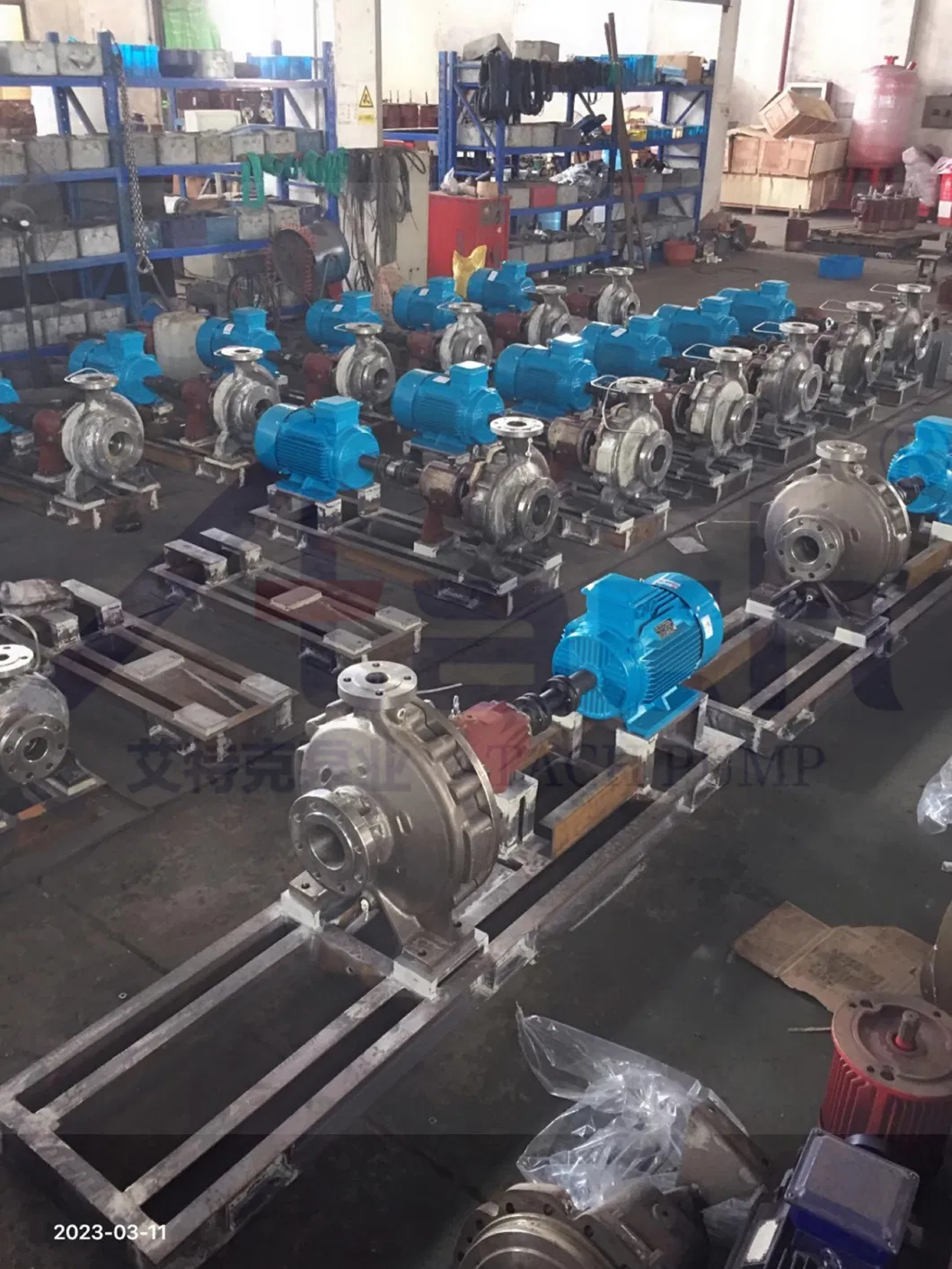 Horizontal Single Stage Suction Stainless Steel Inox Centrifugal Pump Dzas65-40-200/5.5 for Chilled Water Circulation Duplex Steel Corrosion Resistance Cnp