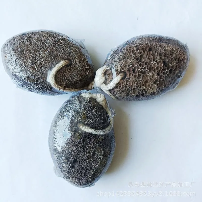 Round Black Lava Rocks Ball Basalt Volcanic Stone Ball for Decoration