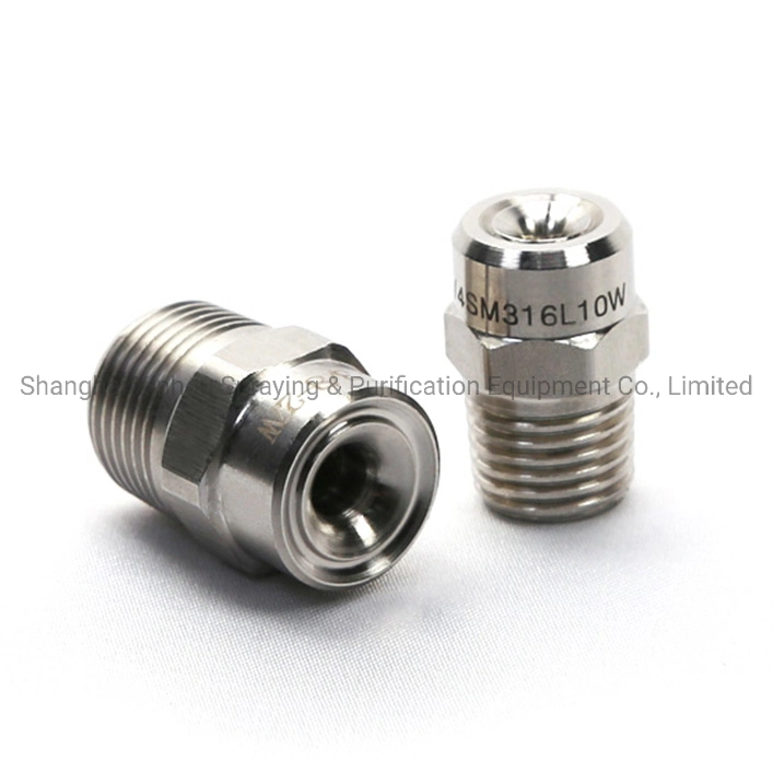 Stainless Steel 316L Flushing Dust Removal Cooling Defogging Spray Solid Cone Nozzle