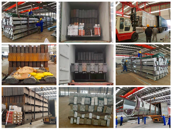 Galvanized/Painted Hangar/Garage/Storage/Shed Metal Construction Prefab/Prefabricated Design Frame Workshop/Warehouse Steel Structure for Industrial Building