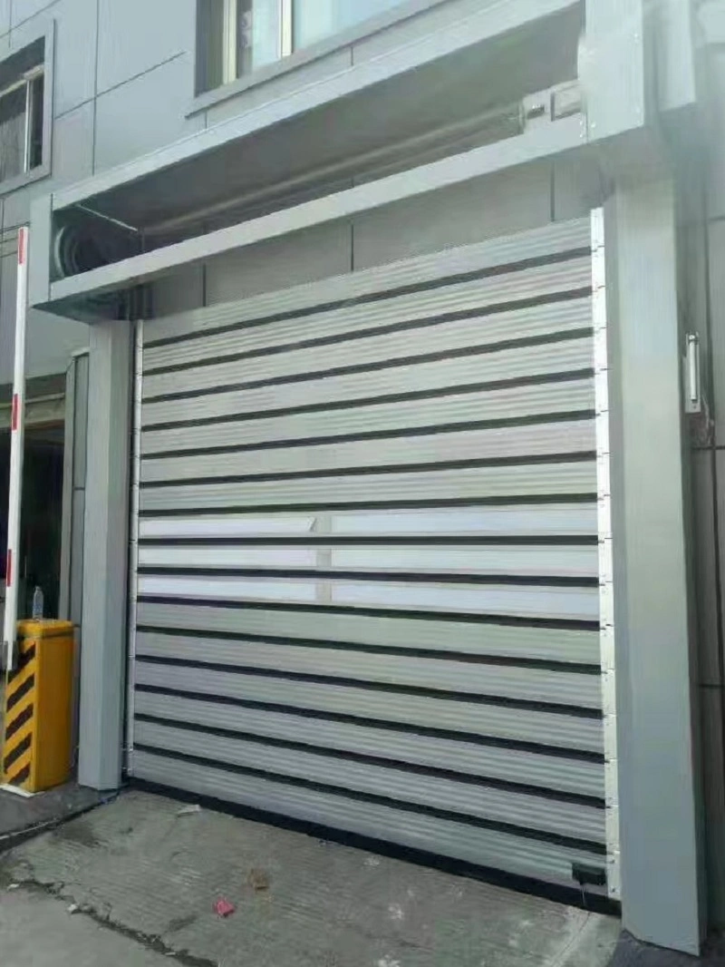 Automatic Aluminum Alloy High Speed Performance Rolling Rapid Roll up Fast Acting Roller Shutter Spiral Security Warehouse Door Garage Door