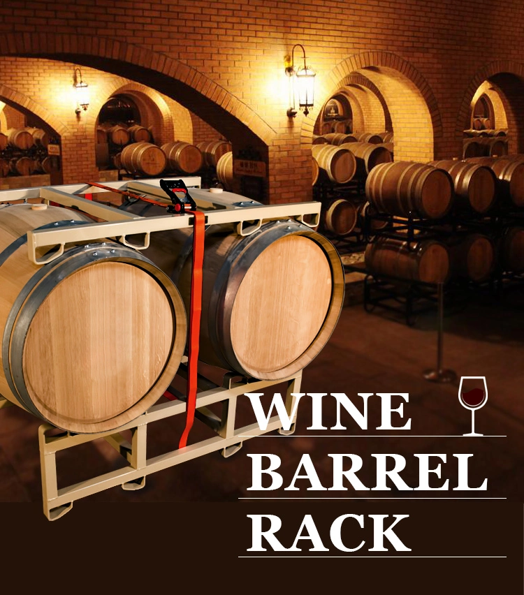 Heavy Duty Steel Wine Barrels Storage Rack for Safe