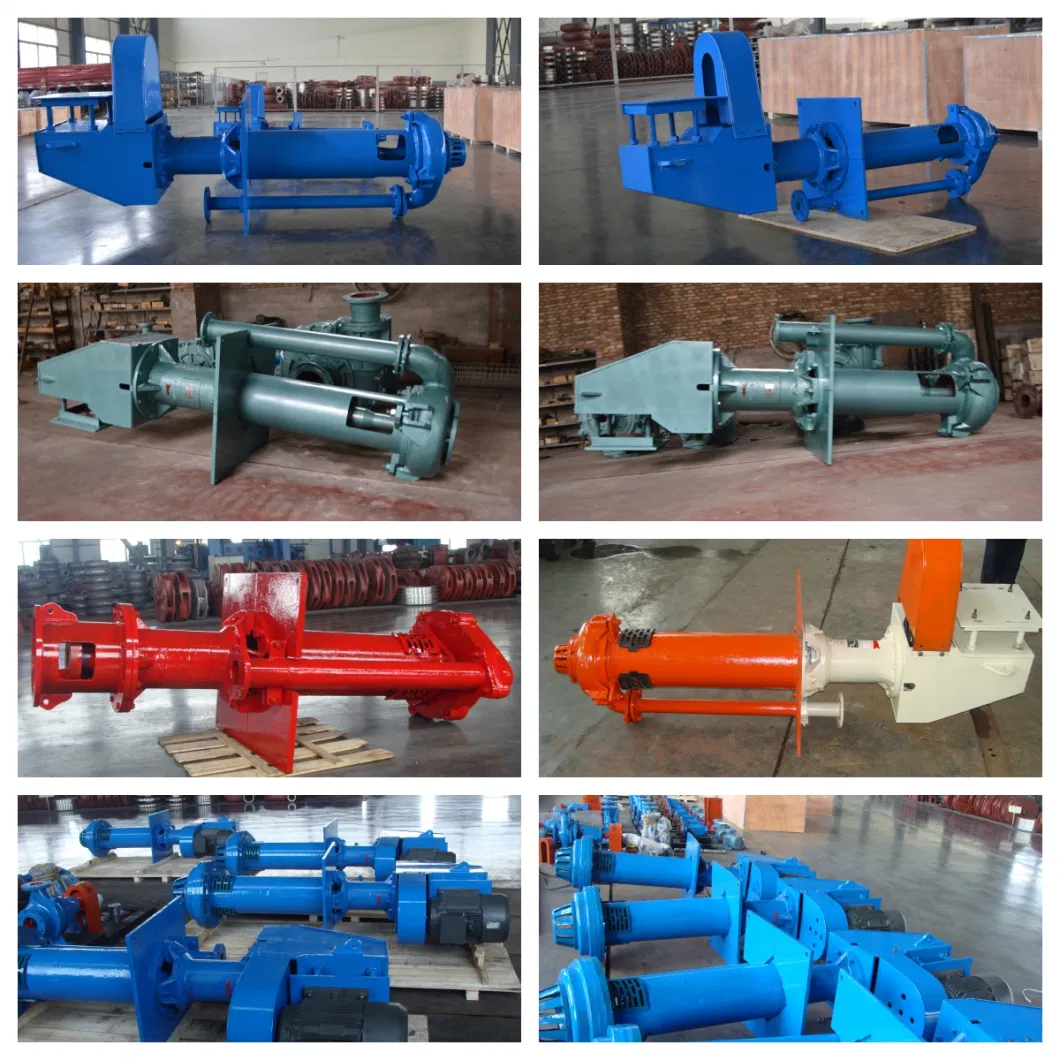 Single Suction Single Stage Vertical Semi-Submersible Pit Drainage Mine Industry Submersible Drain Slurry Pump Pulp Sewage Mud Gravel Sand Pump