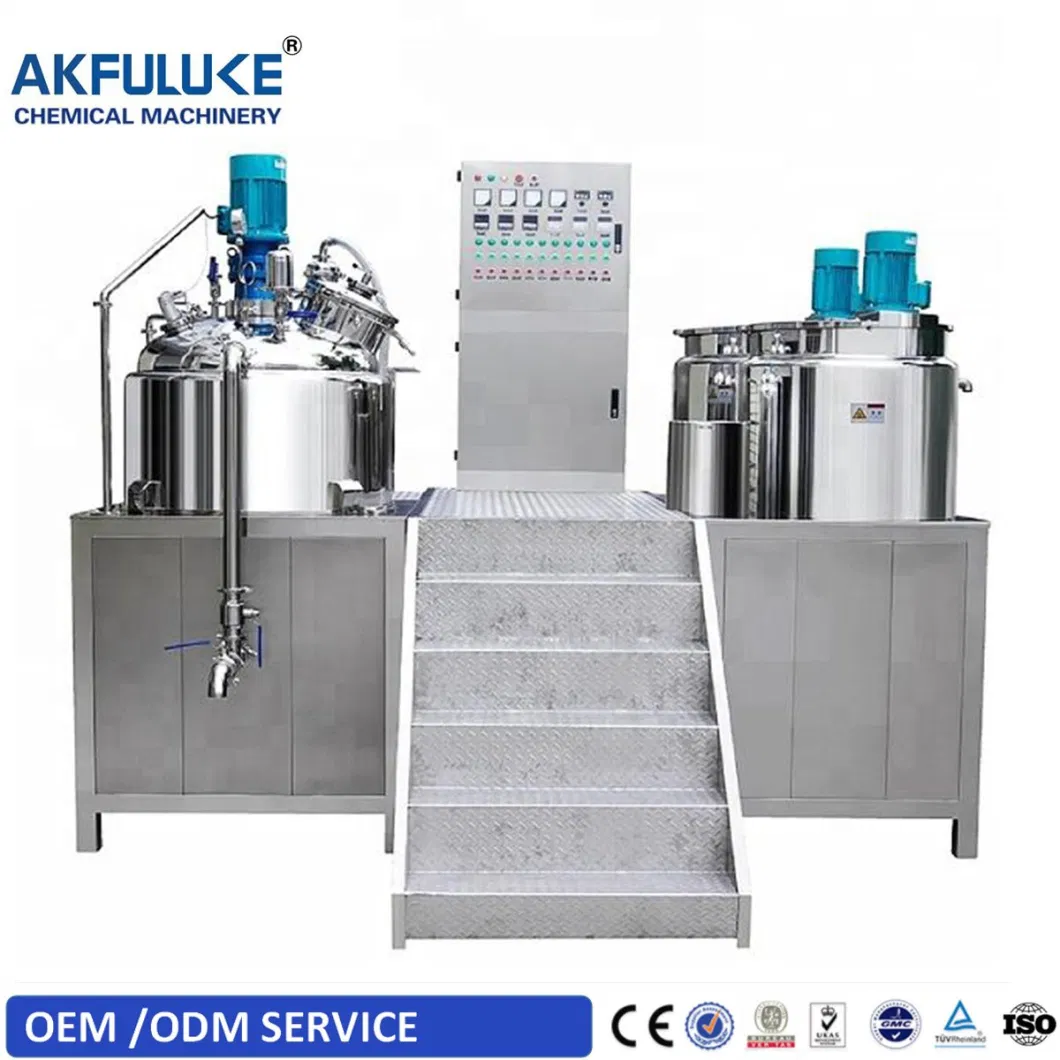 Making Machine Vacuum Emulsifying Mixer Machine Cream Lotion Mixing Tank