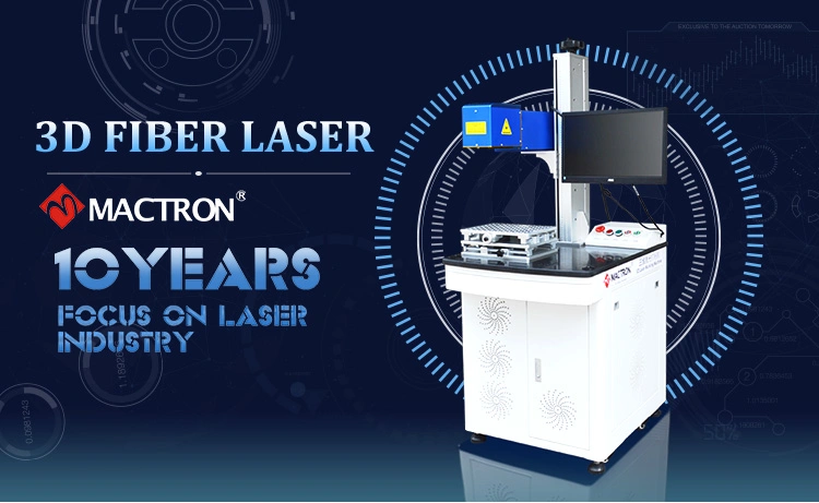 3D Dynamic Aluminum Profile Laser Marking Machine for Marking on Curved Circular Round Surface