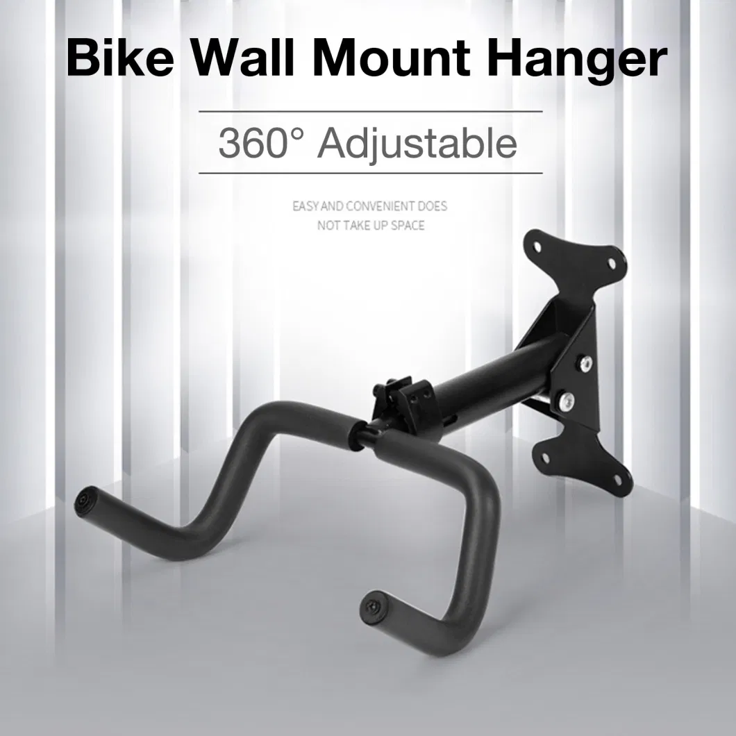 Bicycle Wall Mount Mountain Double Hook Trailer Frame Foldable