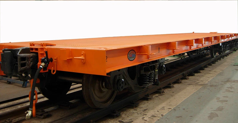 N50 Railway Flat Car for Transport Steel Wood Equipment 20FT