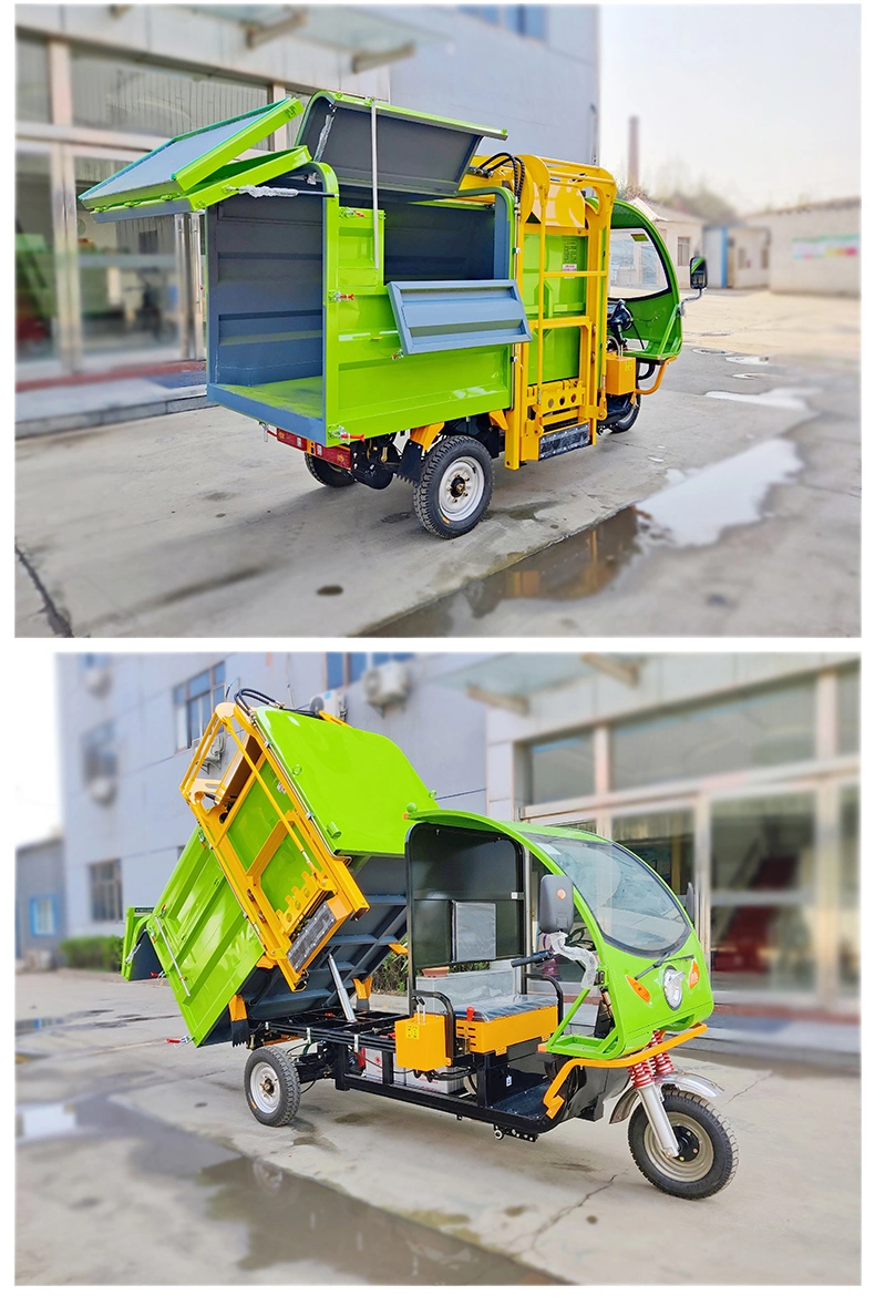 10 Tons Automatic Tricycle Garbage Collector Side Loading