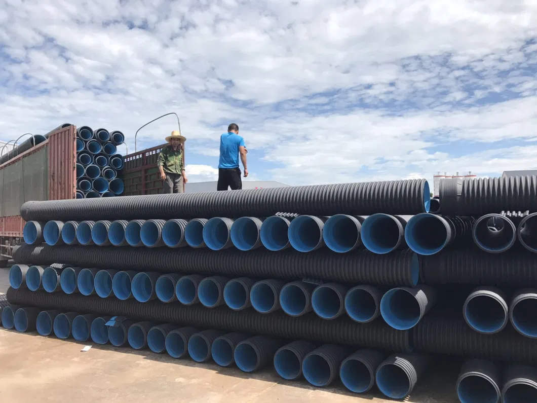 Underground Drain Water HDPE Double Wall Corrugated Pipe