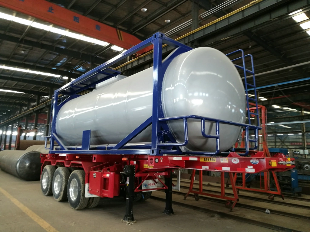 Chemline Lined Tank Customized Swap Body (ISOTANK) for Transport Strongly Acidic Hydrochloric Acid, Sodium Hypochlorite (HCl, NaOH, NaCLO, HF, H3PO4)