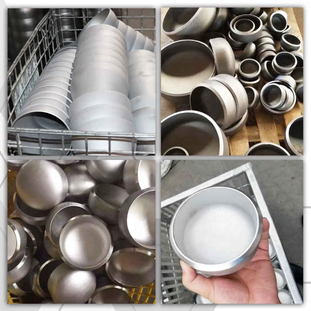 SS304 Sch5s Hygienic Machined Long Dome End Cap for Petroleum Industry