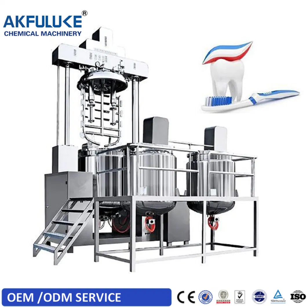 Making Machine Vacuum Emulsifying Mixer Machine Cream Lotion Mixing Tank