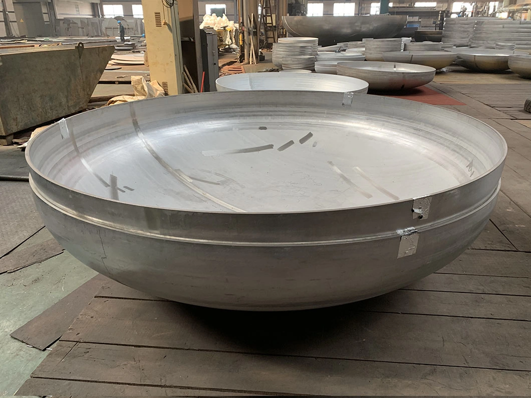China Manufacture Carbon/Stainless Steel ASME Standard Pressure Vessel Tank Cap Elliptical Dished Head