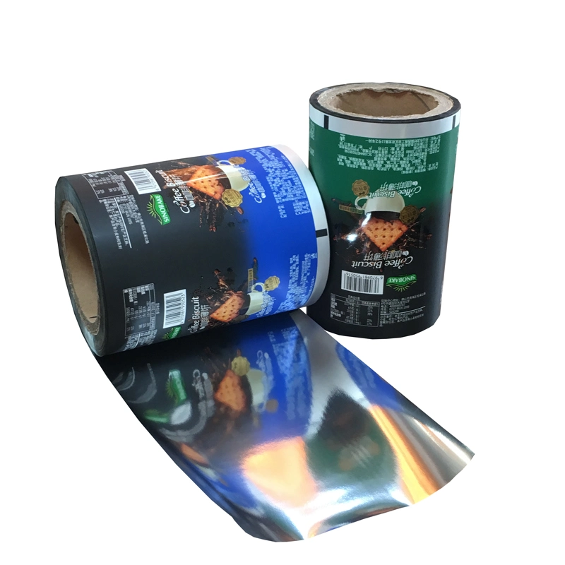 Food Biscuit Plastic Cookie Wrapper Automatic Packing Film Rolls Packaging