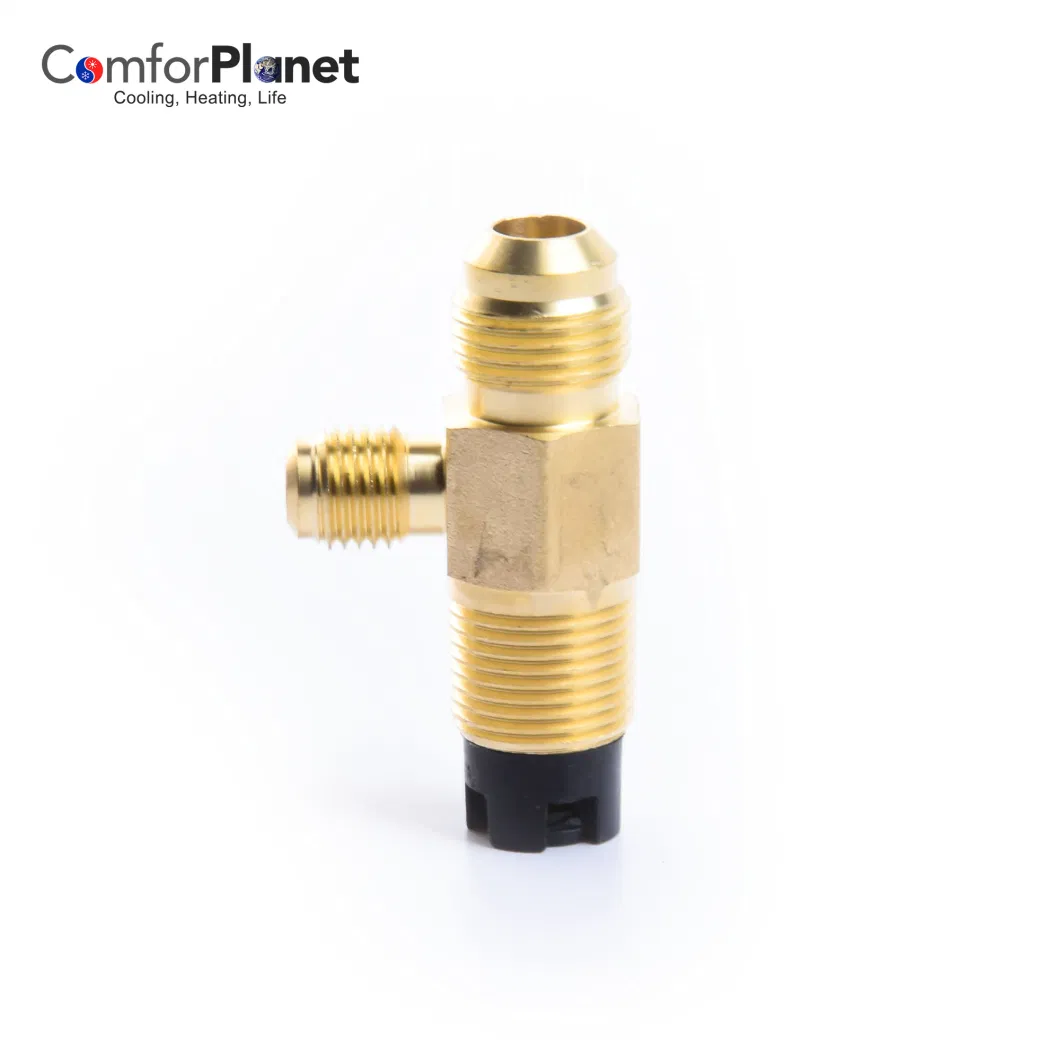 Vacuum Pump Intake Port Adapters Brass Pipe 1/4&quot;SAE 3/8&quot;SAE Refrigeration Brass Connector